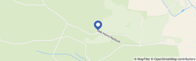 Mapa - Lyžařský vlek Horní Radouň