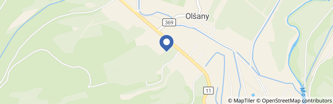 Mapa - Lyžařský vlek Olšany