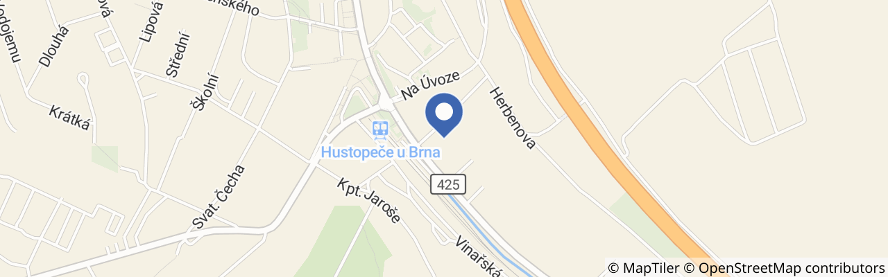 Mapa - Mandloňová naučná stezka v Hustopečích