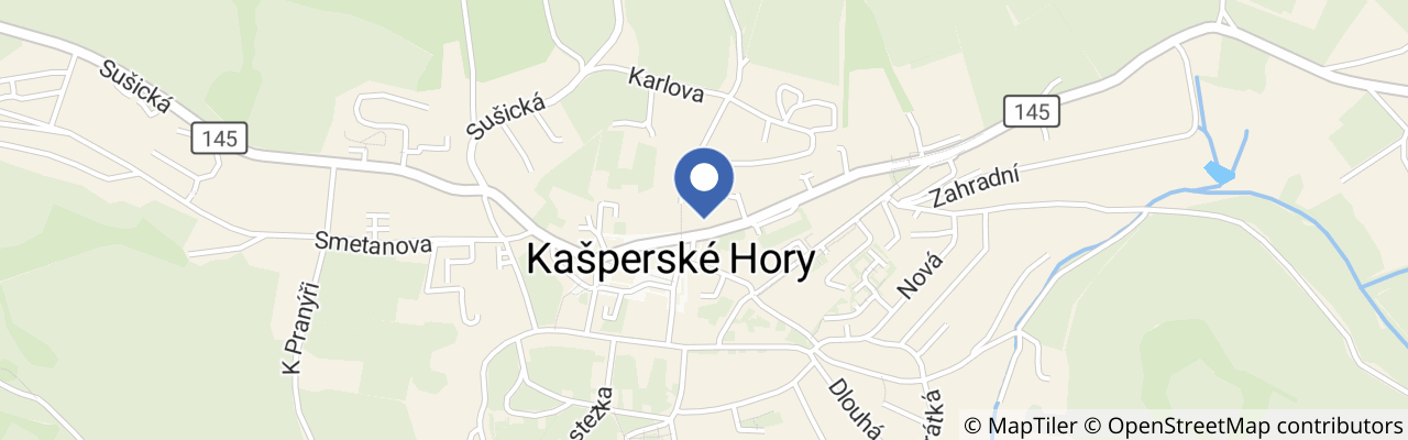 Mapa - Muzeum historických motocyklů Kašperské Hory