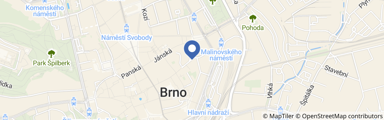 Mapa - Muzeum hraček v Měnínské bráně