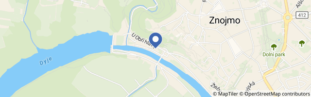 Mapa - Muzeum motorismu Znojmo