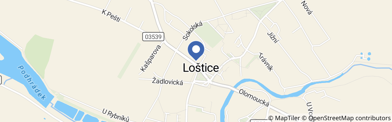 Mapa - Muzeum Olomouckých tvarůžků v Lošticích