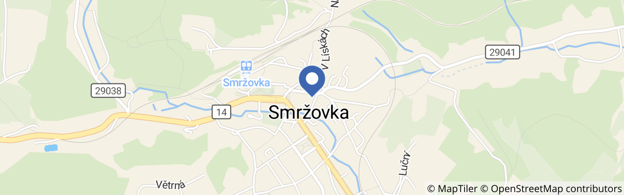 Mapa - Muzeum panenek Smržovka