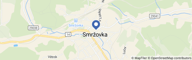Mapa - Muzeum panenek Smržovka