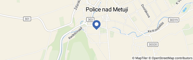 Mapa - Muzeum papírových modelů Police nad Metují