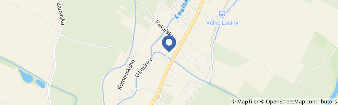 Mapa - Muzeum papíru Velké Losiny