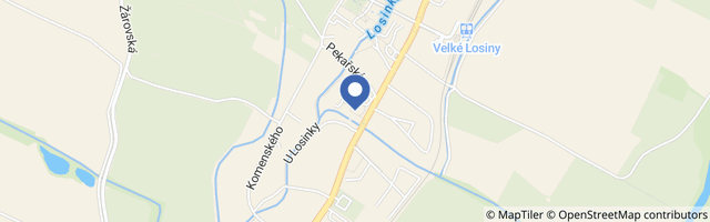 Mapa - Muzeum papíru Velké Losiny