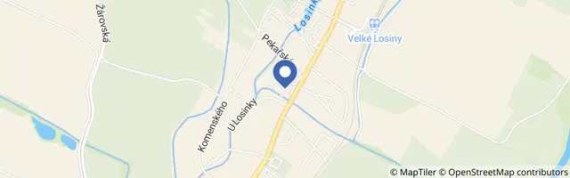 Mapa - Muzeum papíru Velké Losiny