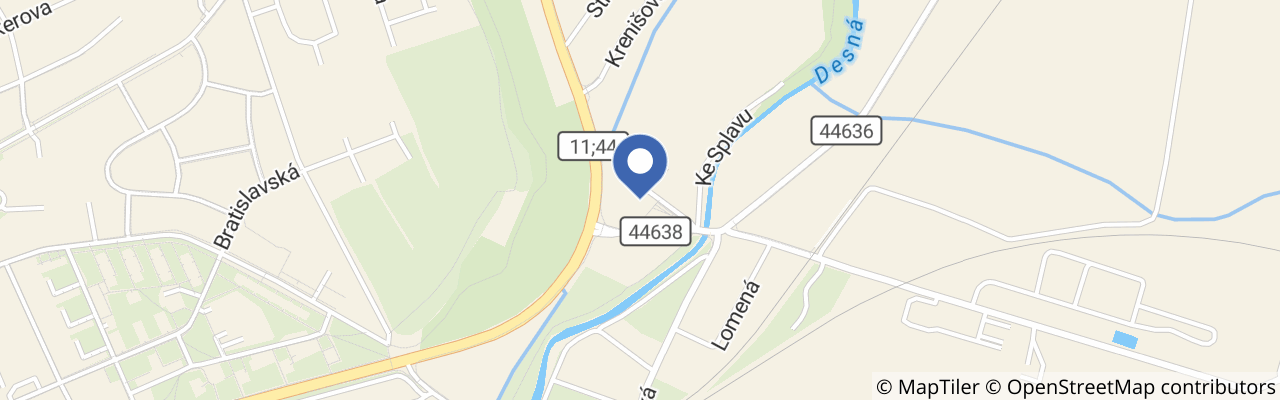 Mapa - Muzeum silnic ve Vikýřovicích u Šumperka