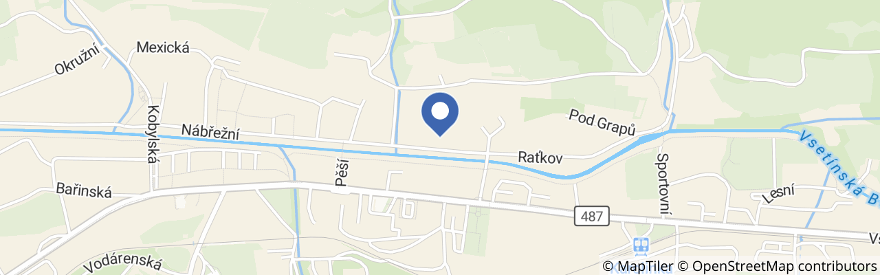 Mapa - Muzeum sklářství Karolinka