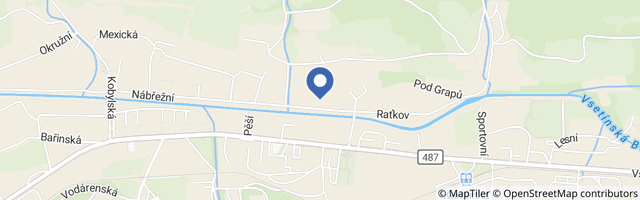 Mapa - Muzeum sklářství Karolinka