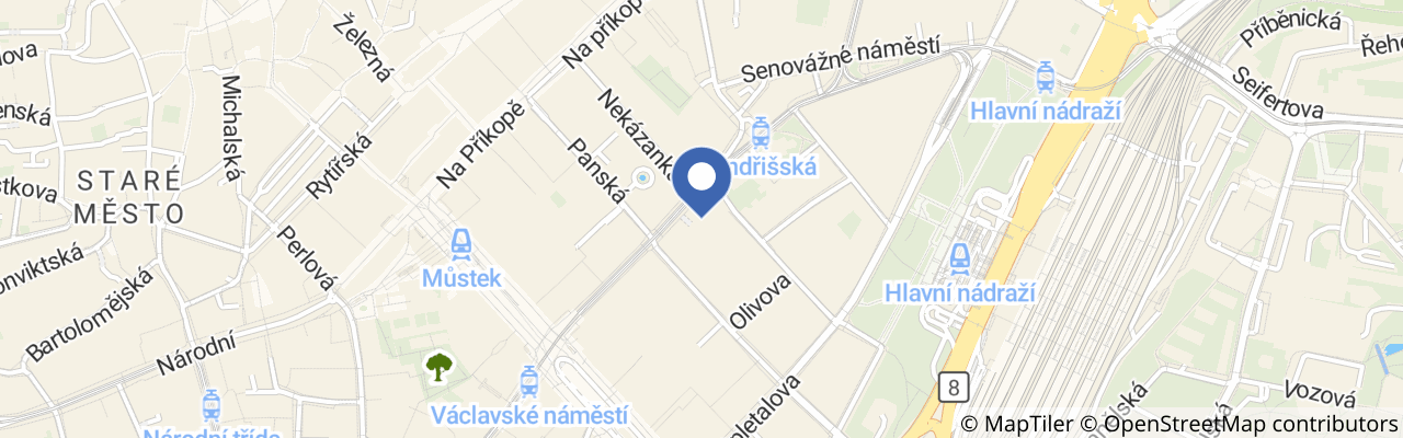 Mapa - Muzeum smyslů