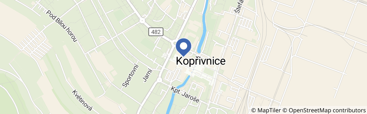 Mapa - Muzeum Tatra Kopřivnice