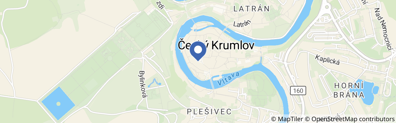 Mapa - Muzeum voskových figurín Český Krumlov