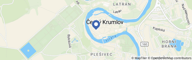 Mapa - Muzeum voskových figurín Český Krumlov