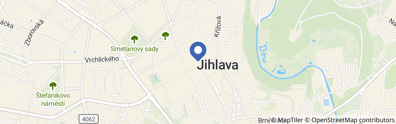 Mapa - Muzeum Vysočiny Jihlava