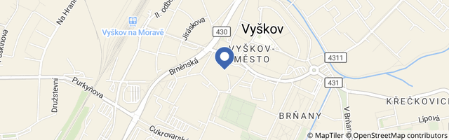 Mapa - Muzeum Vyškovska