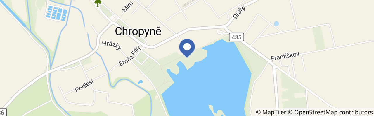 Mapa - Naučná stezka Chropyně