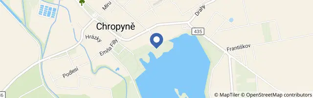 Mapa - Naučná stezka Chropyně