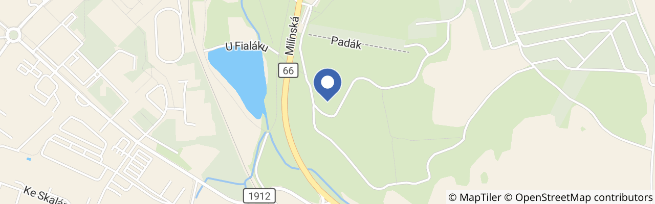 Mapa - Naučná stezka Padák