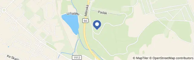 Mapa - Naučná stezka Padák