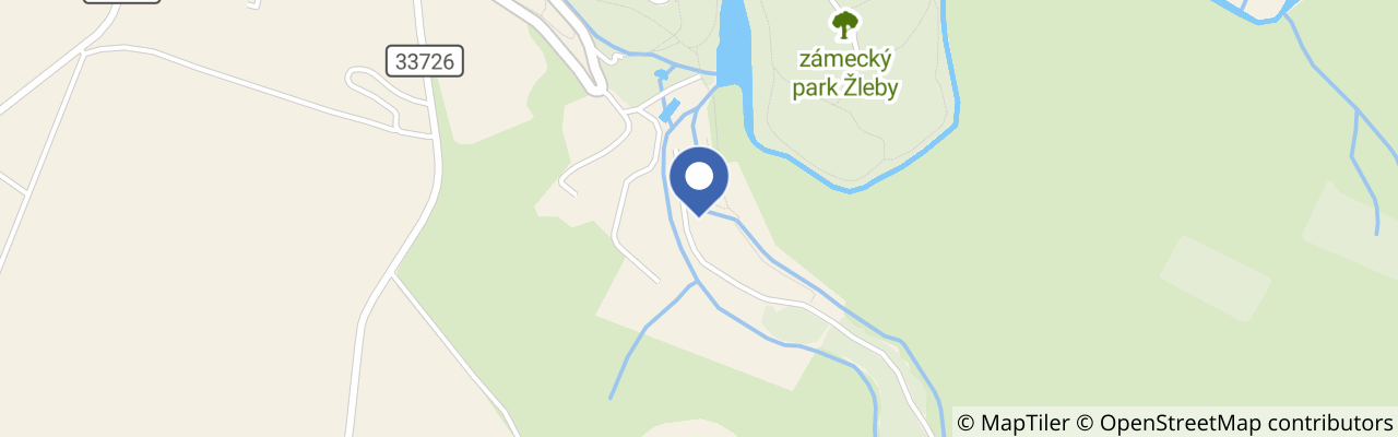 Mapa - Obora Žleby