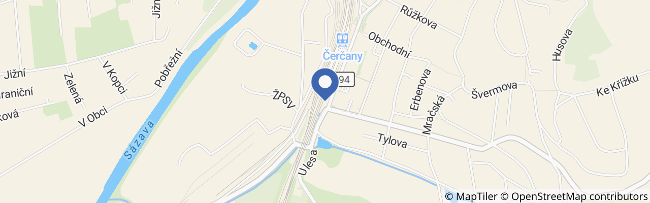 Mapa - Posázavským pacifikem