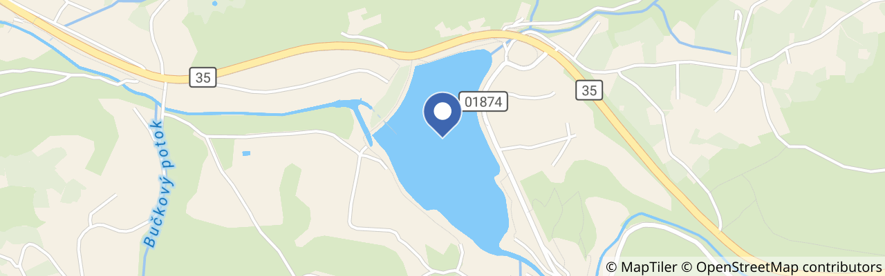 Mapa - Přehrada Horní Bečva