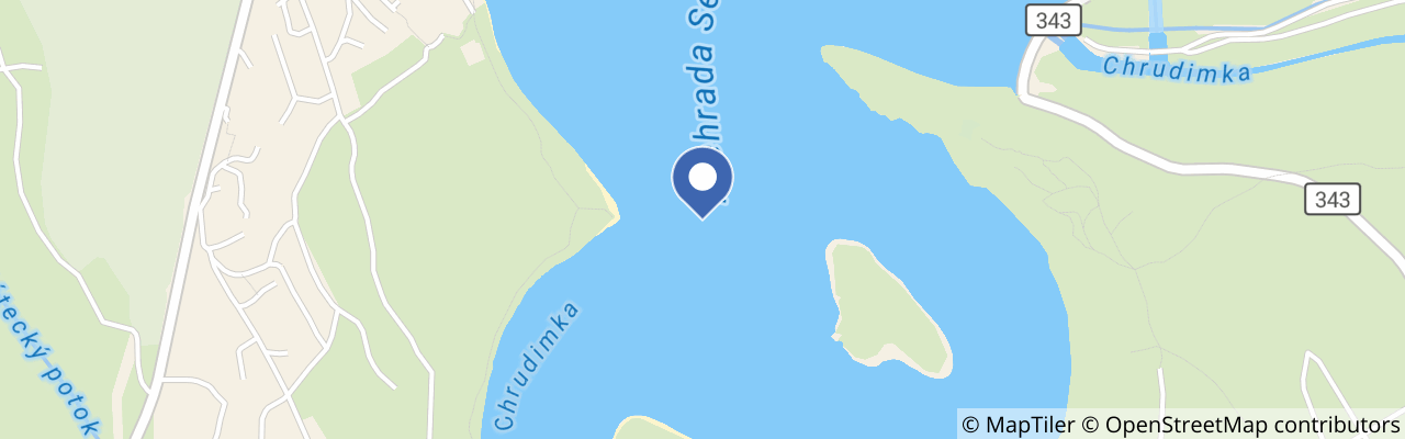 Mapa - Přehrada Seč