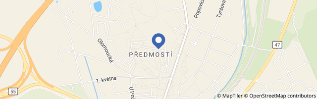 Mapa - Předmostím až do pravěku