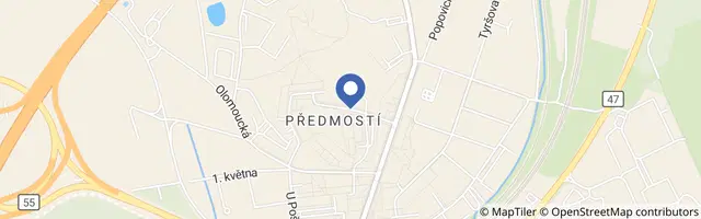 Mapa - Předmostím až do pravěku