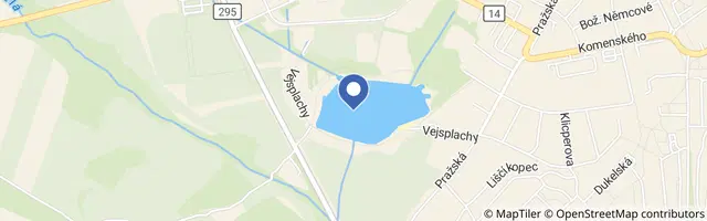 Mapa - Přírodní koupaliště Vejsplachy