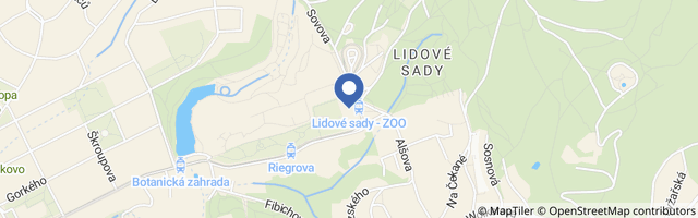 Mapa - Rozhledna Lidové sady