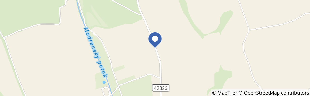 Mapa - Rozhledna Modrá