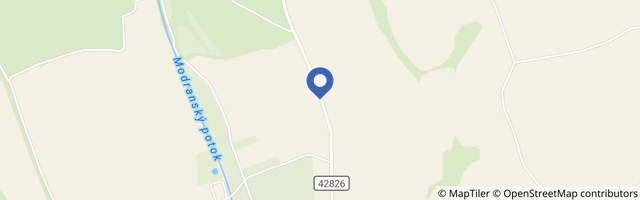 Mapa - Rozhledna Modrá