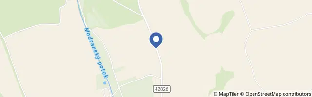 Mapa - Rozhledna Modrá