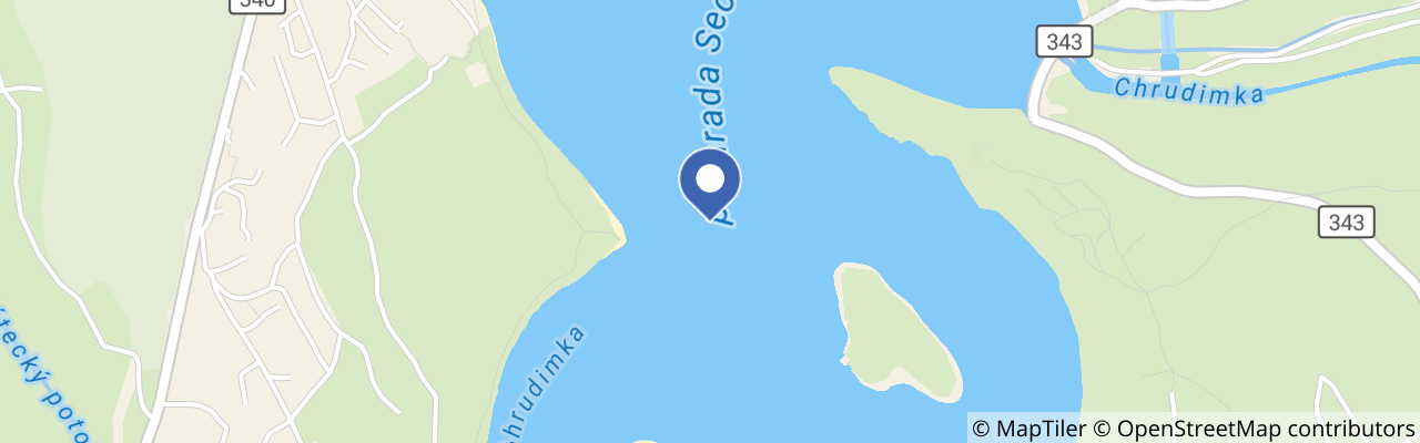 Mapa - Sečská přehrada