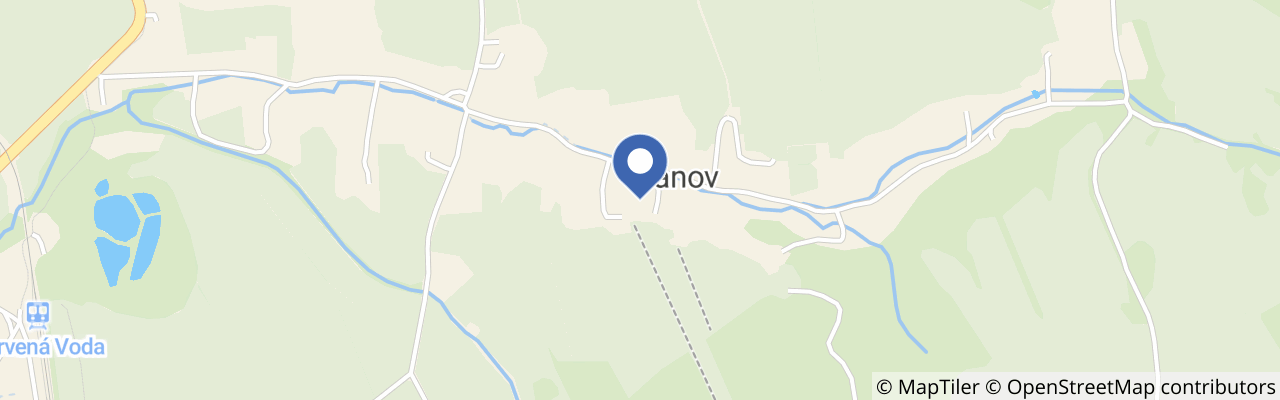 Mapa - Skiareál Šanov