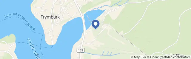 Mapa - Park Frymburk v zimě