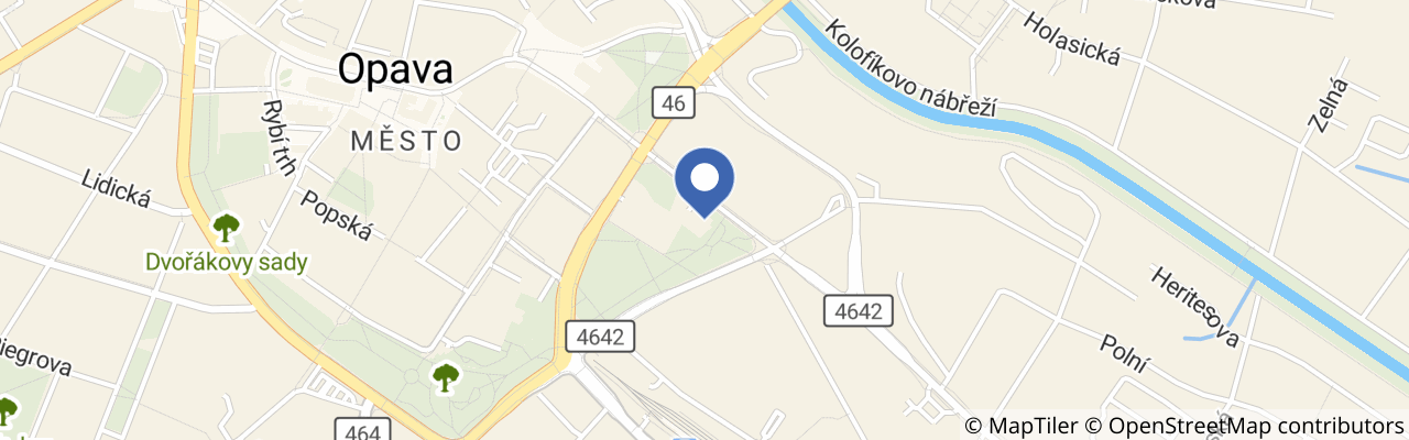 Mapa - Slezské zemské muzeum Opava