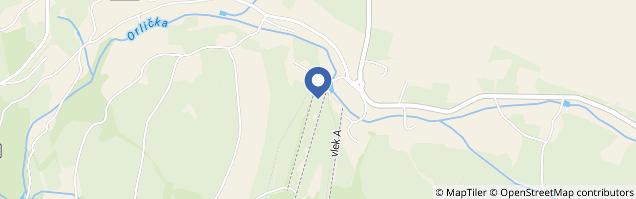 Mapa - Sportovní areál České Petrovice