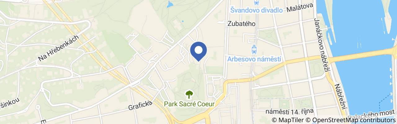 Mapa - Stanice přírodovědců na Andělu