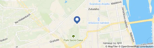 Mapa - Stanice přírodovědců na Andělu