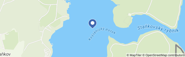 Mapa - Staňkovský rybník
