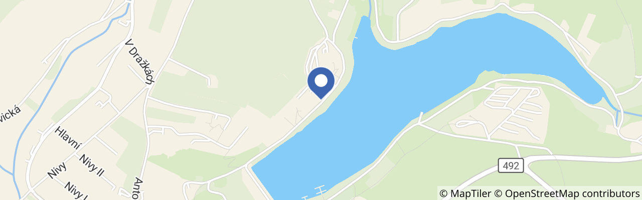 Mapa - Stezka zdraví u Luhačovické přehrady