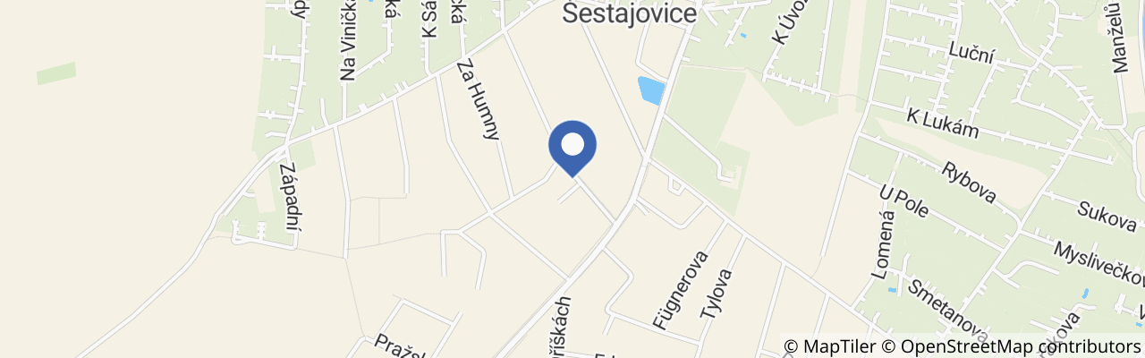 Mapa - Svíčkárna Rodas Šestajovice