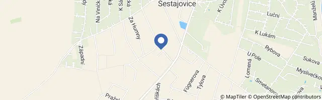 Mapa - Svíčkárna Rodas Šestajovice
