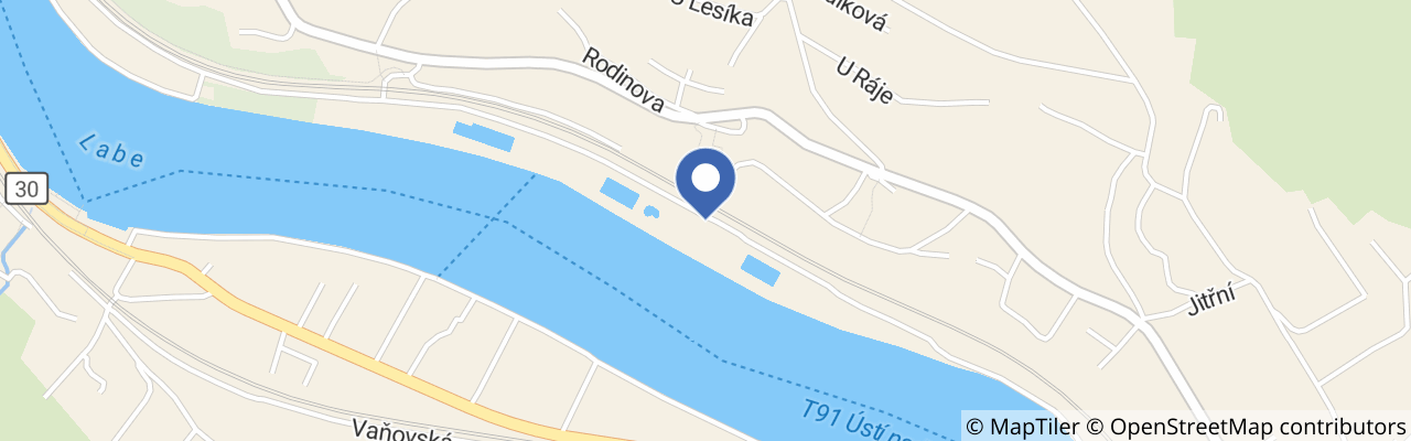 Mapa - Termální koupaliště Brná