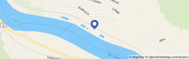 Mapa - Termální koupaliště Brná
